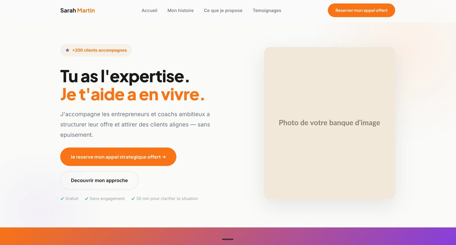 Exemple de site :Élan