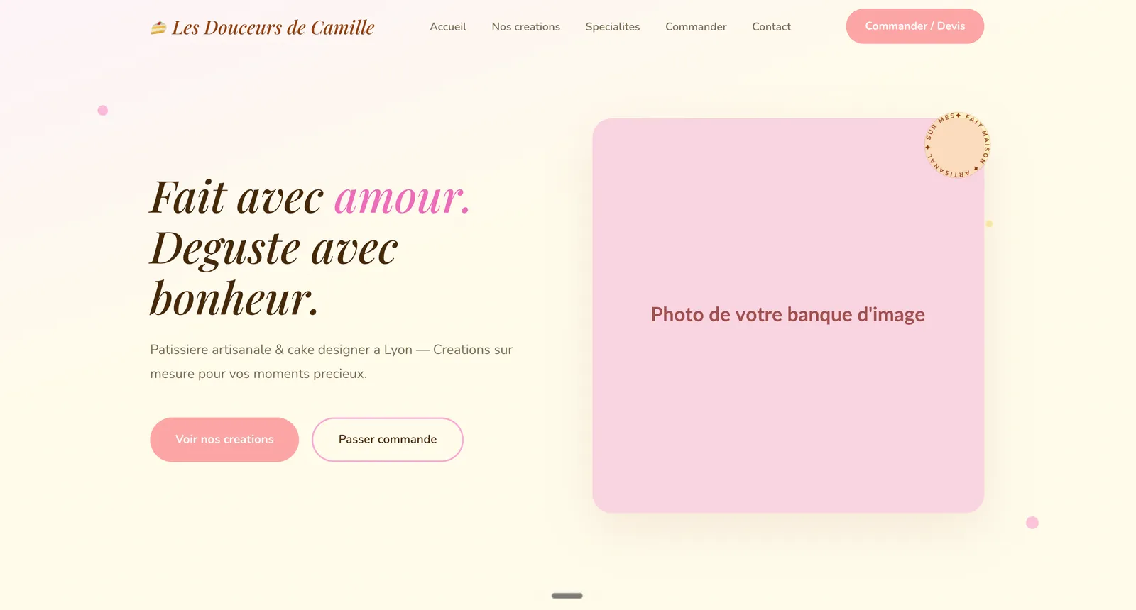 Exemple de site :Saveur